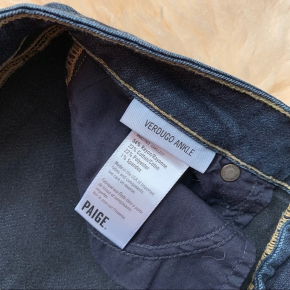 Paige Verdugo Stretch Dark Wash Skinny Jeans 28 - Picture 4 of 7